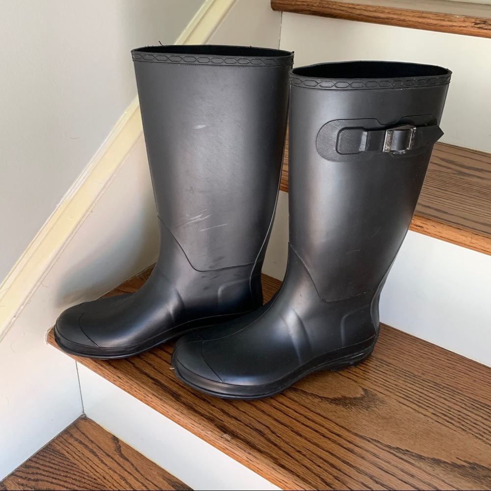 Kamik Black Rain Boots -Excellent Condition